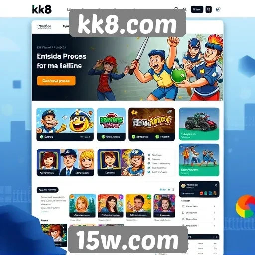 Explorando a interface de usuário do site kk8.com